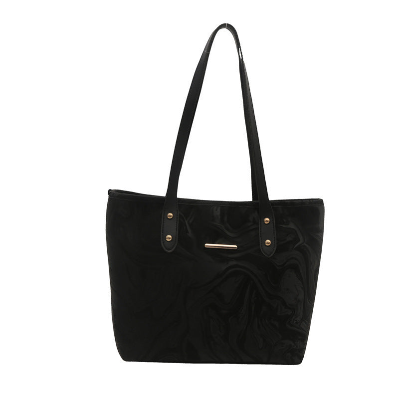 Stylish Marble Pattern Tote Bag Bowlift