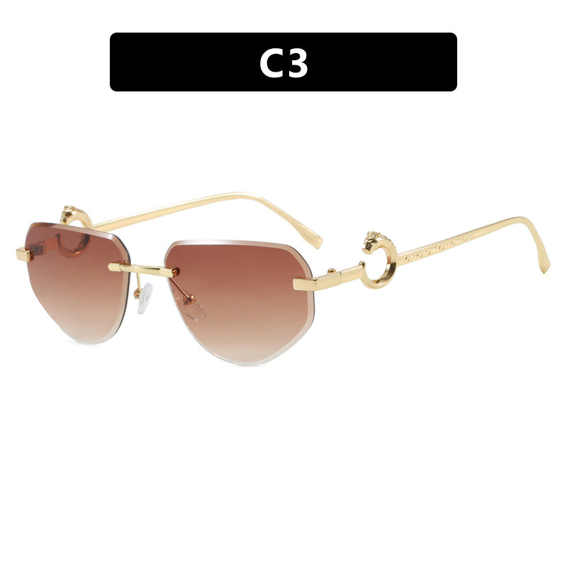 Women's trendy chic sunglasses in modern design with delicate metal frame Bowlift