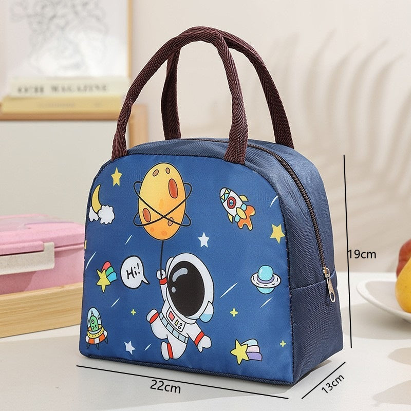 Cartoon-Themed Insulated Lunch Bag Bowlift