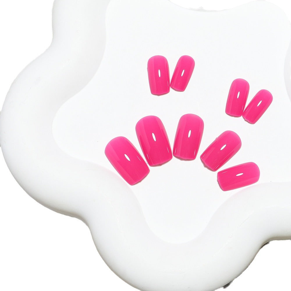Glossy Sculpted Press-On Nail Set Bowlift