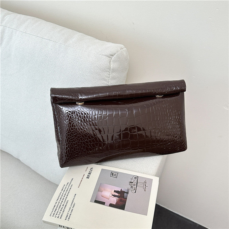 WoElegant Crocodile Pattern Clutch Bag Bowlift