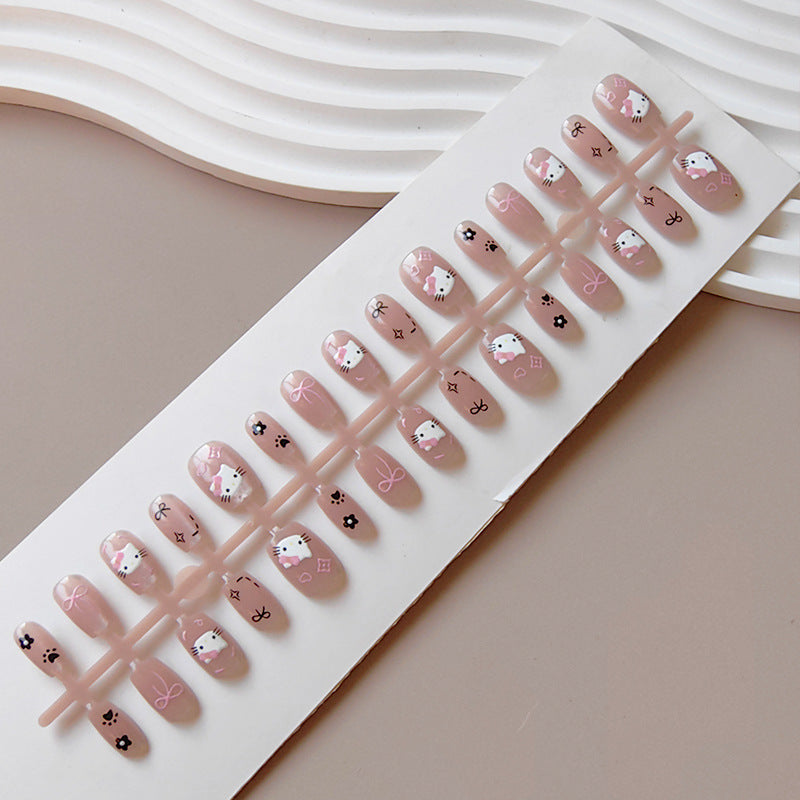 Kawaii Art Fake Nails In Playful Design Bowlift