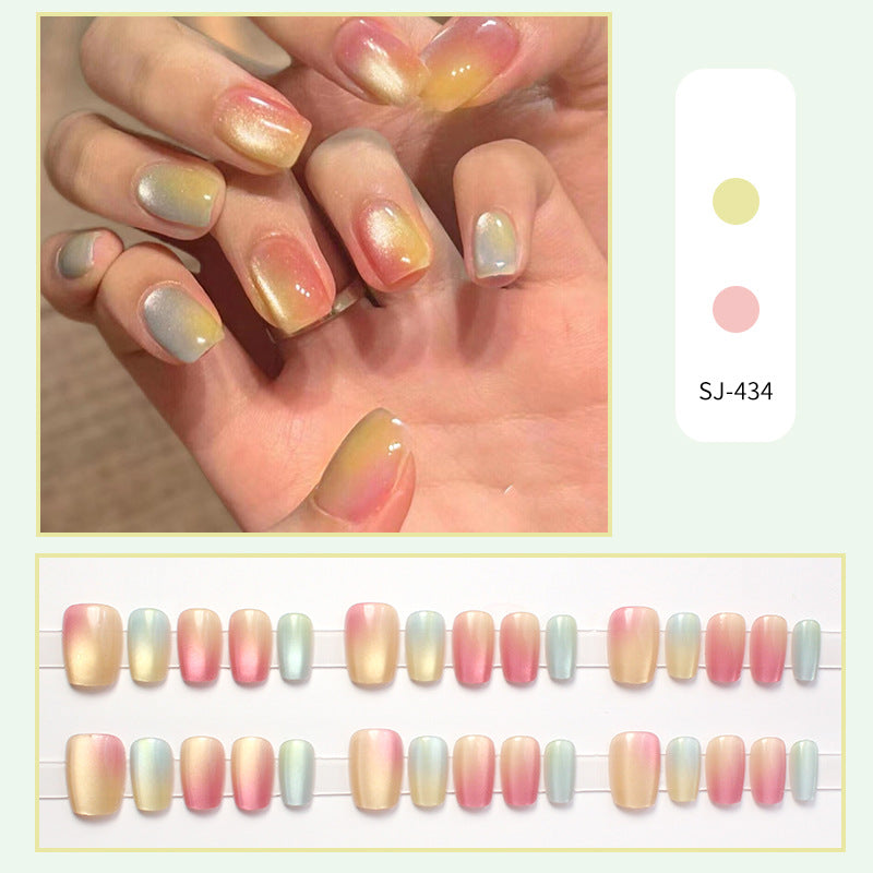 Ombre Effect Press-On Nail Set Bowlift