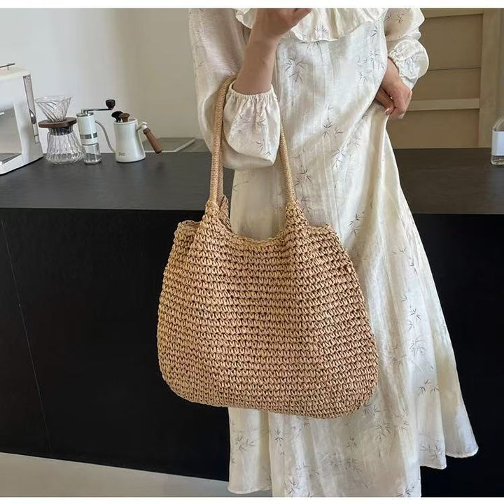 Handmade Raffia Tote Bag Bowlift