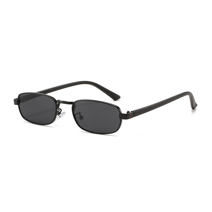 Women's elegant rectangular sunglasses with fine metal frame Bowlift