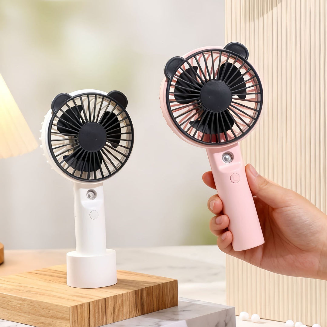 Ladies portable hand fan with spray function Bowlift