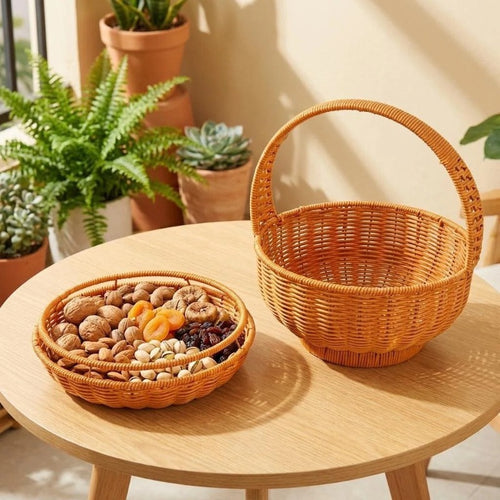 Woven Storage Basket Bowlift