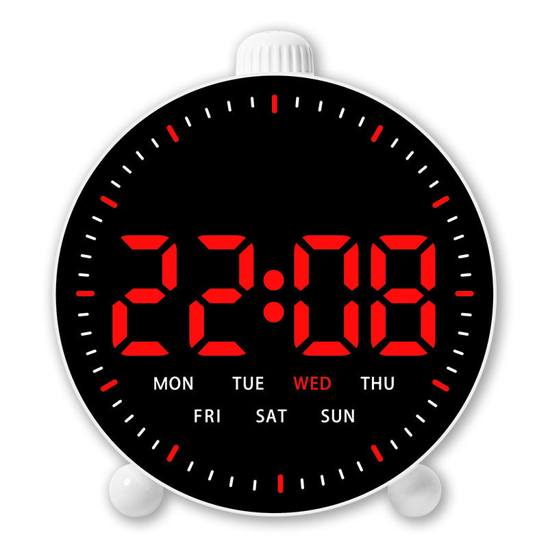 Digital desk clock with LED display and date Bowlift