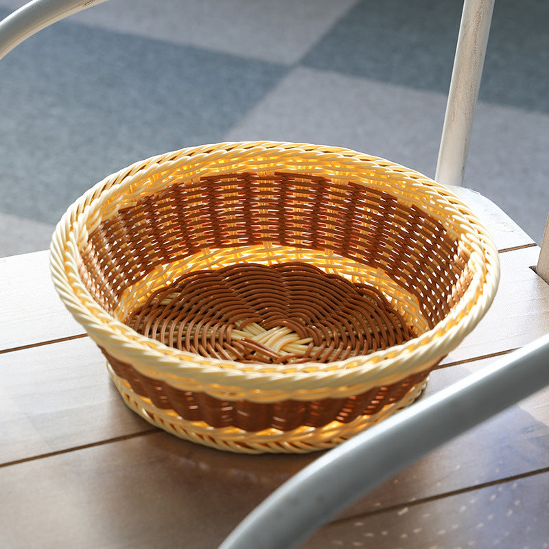 Unisex Handwoven Decorative Basket with Natural Shape Bowlift
