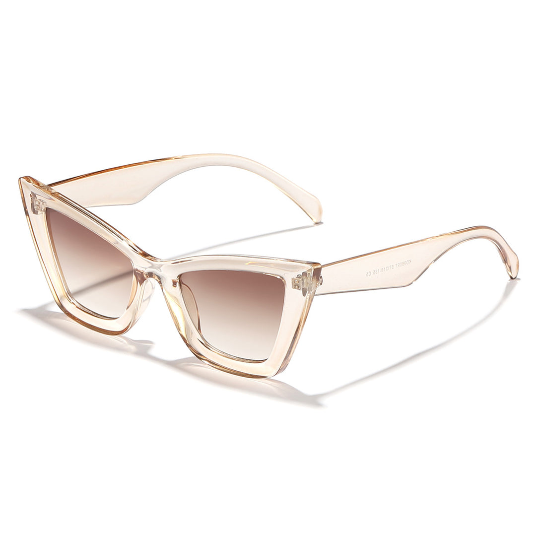 Women's Cat-Eye Sunglasses with Modern Frame and UV Protection Bowlift