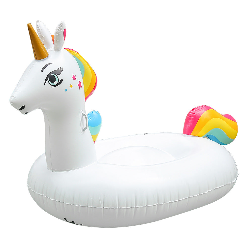 Women Inflatable Unicorn Pool Island Bowlift