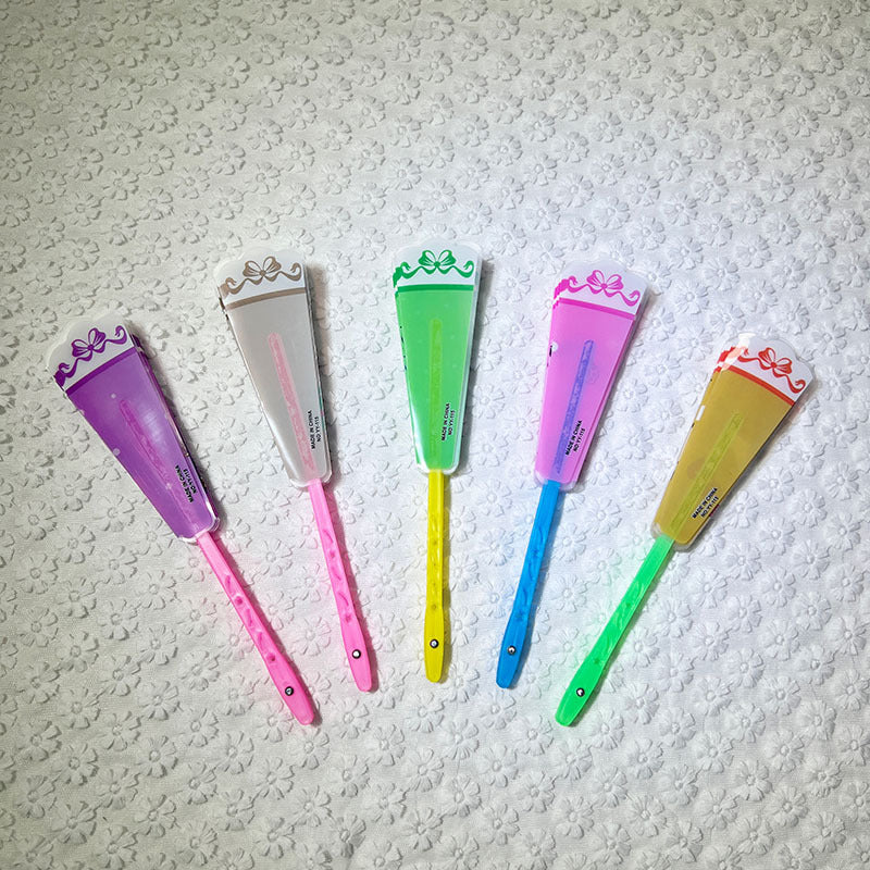 Ladies Colored Hand Fans in Cute Design Bowlift