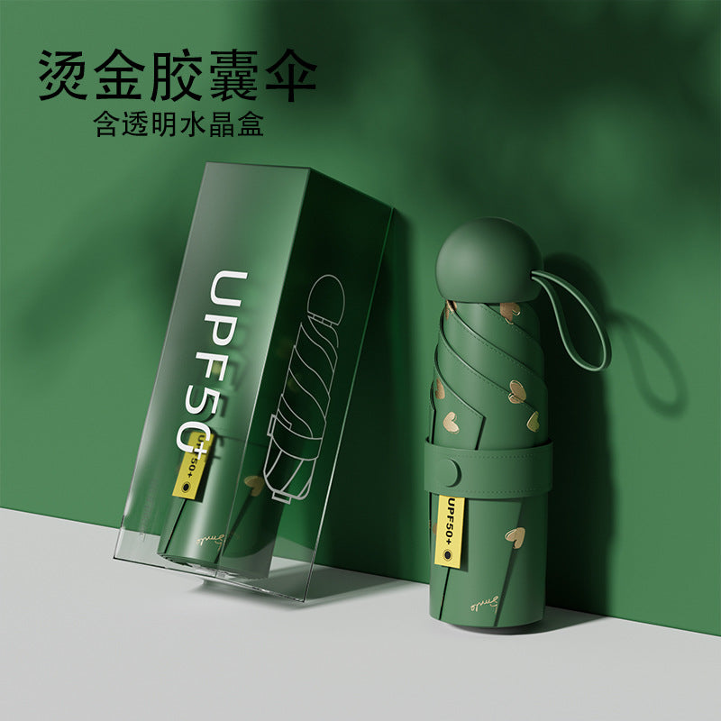 Ladies UV Protection Folding Umbrella with Innovative Design Bowlift