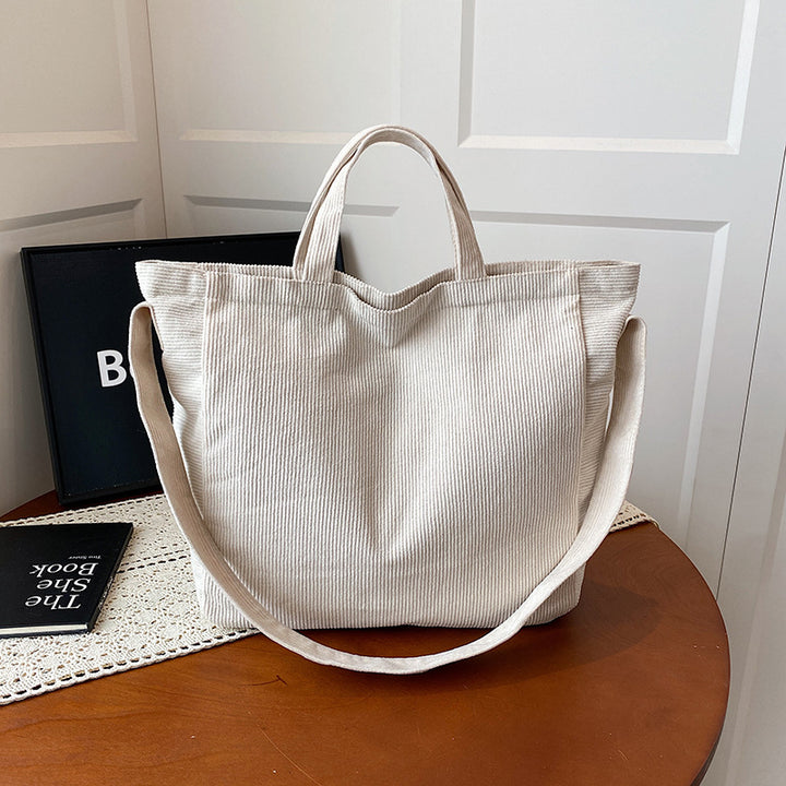 WoSoft Corduroy Tote Bag Bowlift