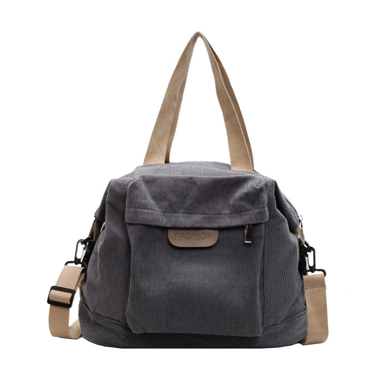 Corduroy Casual Shoulder Tote Bag Bowlift