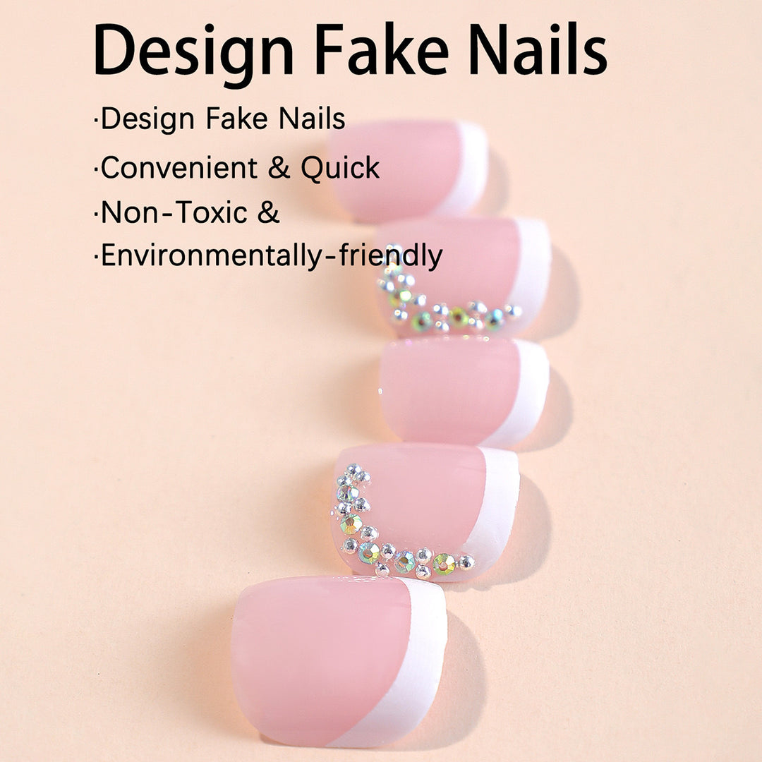 Nail Art Set with Glitter Accents Bowlift