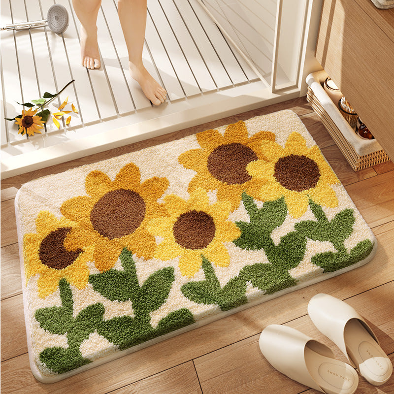 Soft Textured Bathroom Rug Bowlift