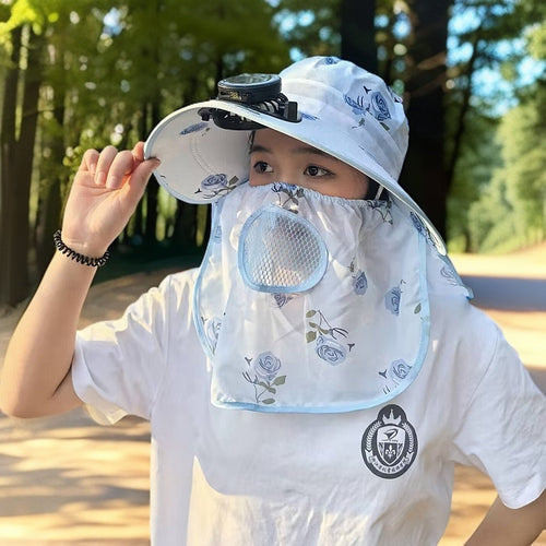 UV protection sun hat with removable insect net and breathable air vent Bowlift