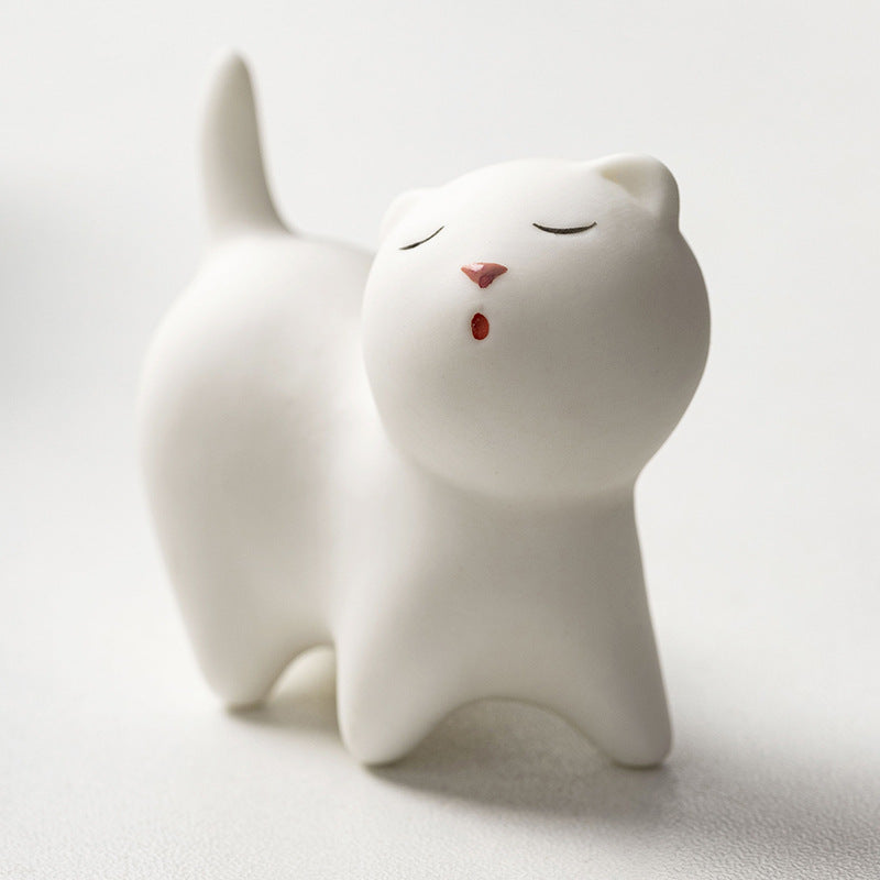 Decorative Cat Figurine Bowlift