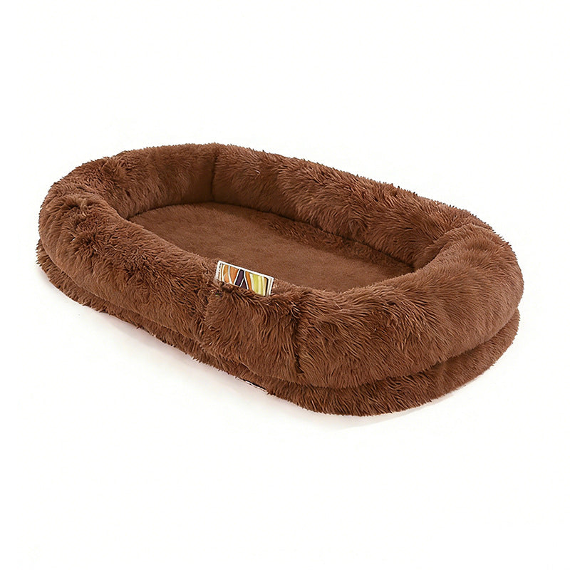 Plush Faux Fur Blanket   Dog Bed