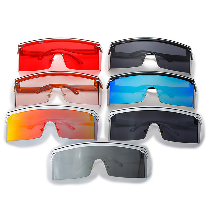 Women's Sporty Sunglasses with Futuristic Design and Unobstructed Field of View Bowlift