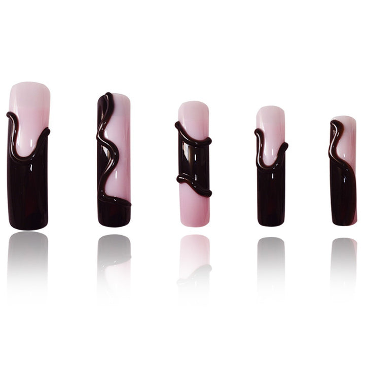 Glamorous 3D Long Stiletto Press-On Nails Bowlift