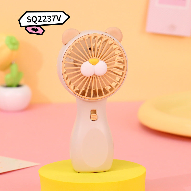 Women Portable Handheld Fan with Animal Motif Bowlift