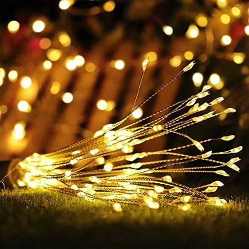 BowLift | Fireworks Light Dandelion Copper Wire 120/200 Light Battery USB Solar LED Decorative Light