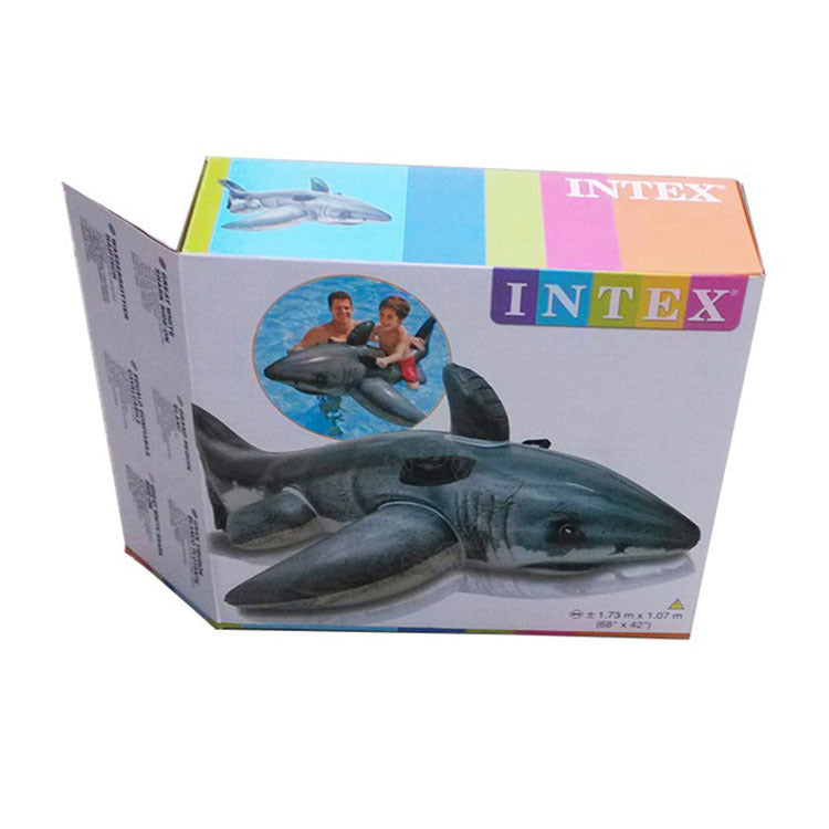 Women Inflatable Shark Swim Ring Bowlift
