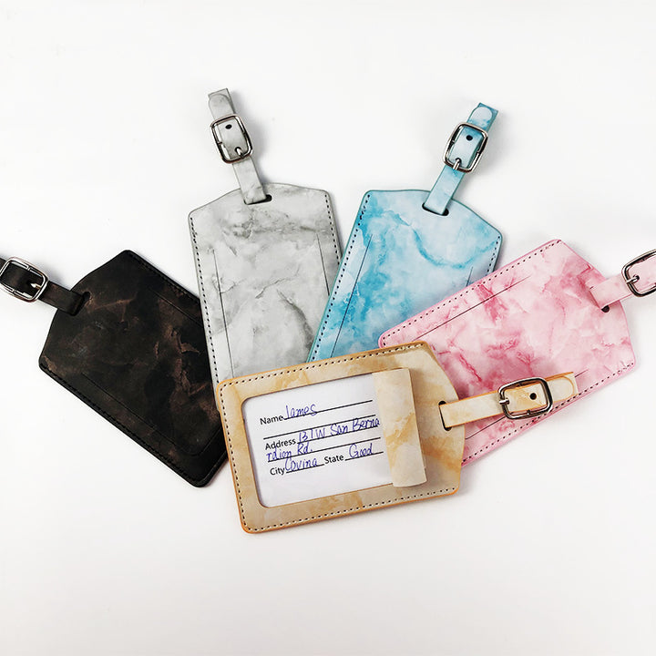 Marble Pattern Luggage Tag Bowlift
