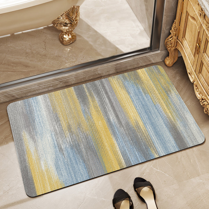 Non-Slip Abstract Design Bath Mat Bowlift