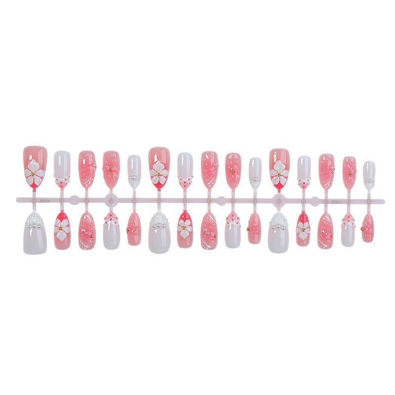 Artistic Floral Press-On Nail Collection Bowlift