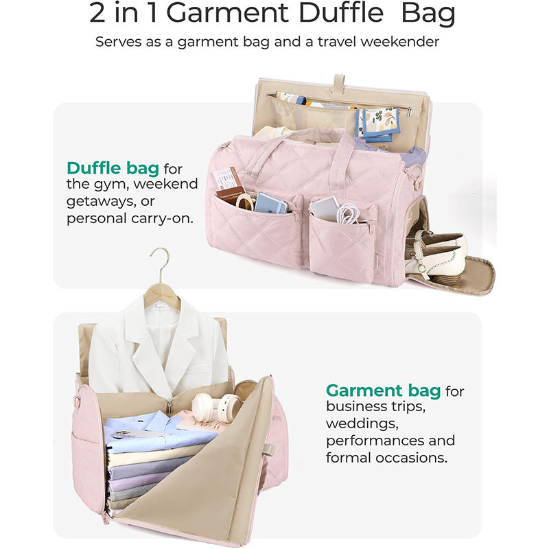 Elegant Travel Bag with Moisture Resistant Interior Compartment Bowlift