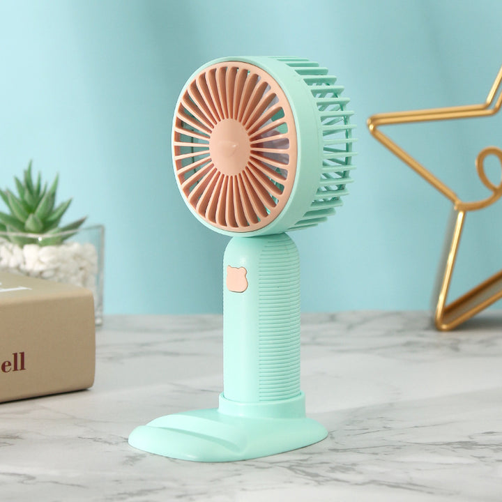 Women's Portable Mini Fan with Creative Bowlift Stand