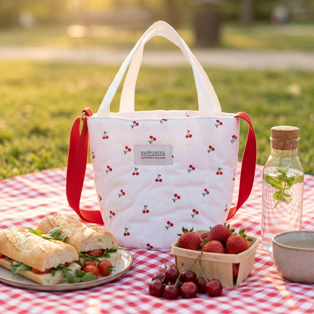 Insulated Picnic Lunch Tote Bag