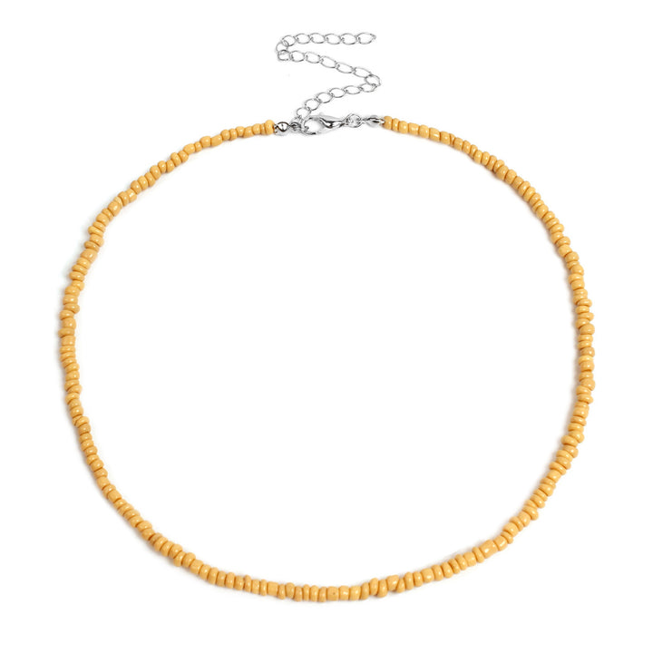 Colorful Beaded Choker Necklace Bowlift