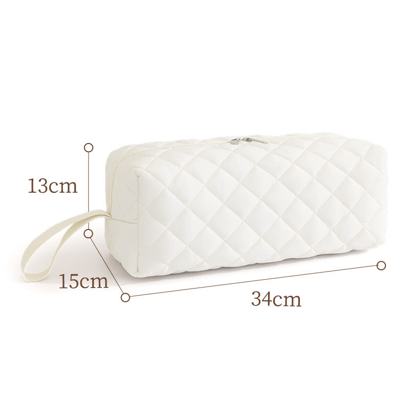 Quilted Animal Print Makeup Bag Bowlift