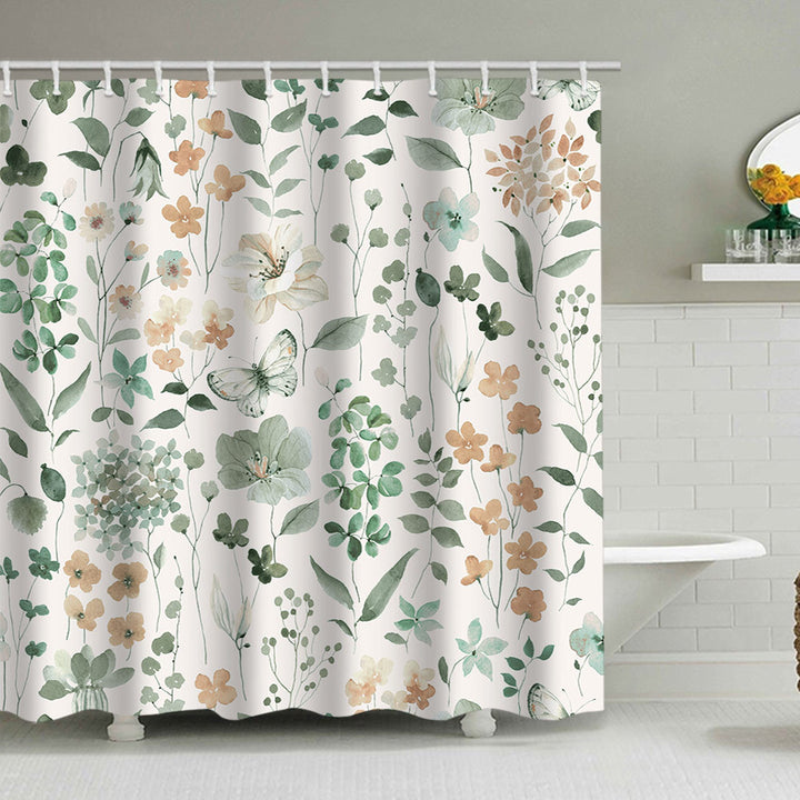 Floral Artistry Shower Curtain Bowlift