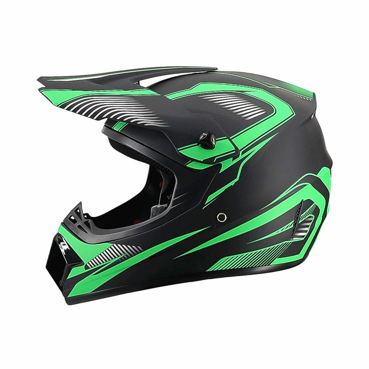 full-face motocross helmet with extended visor and reinforced chin guard Bowlift