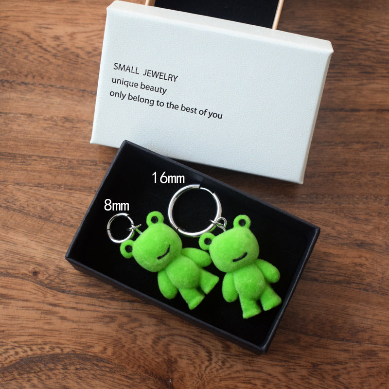 Cute Plush Frog Keychain Bowlift