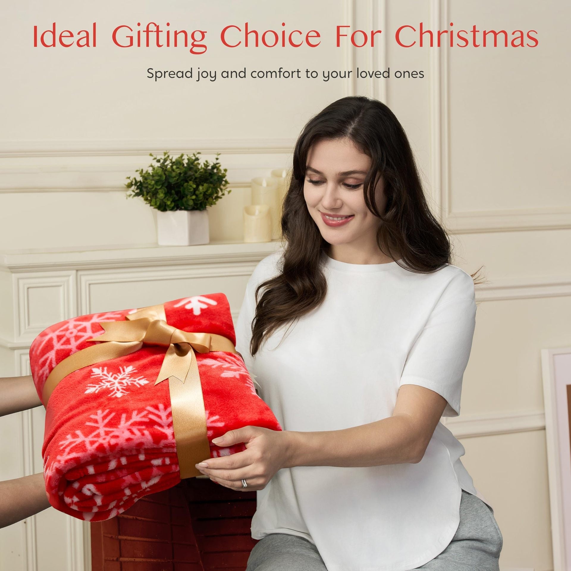 BowLift | Christmas Blanket Soft Flannel Christmas Plush Holiday Blanket