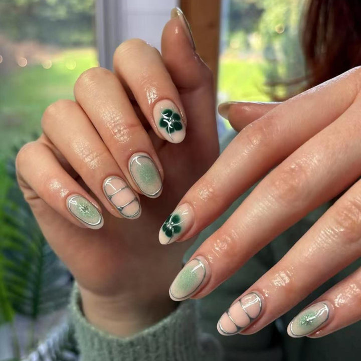 Elegant Nail Art with Floral Design Bowlift