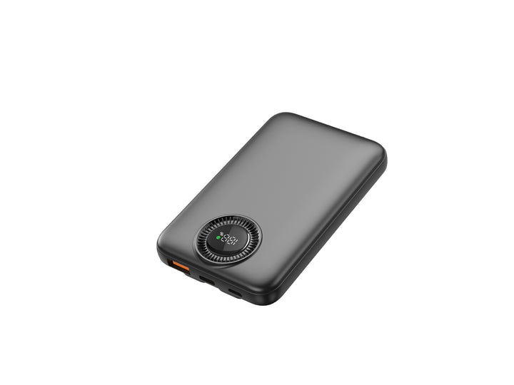 Portable high-performance power bank with inductive charging technology and digital display Bowlift