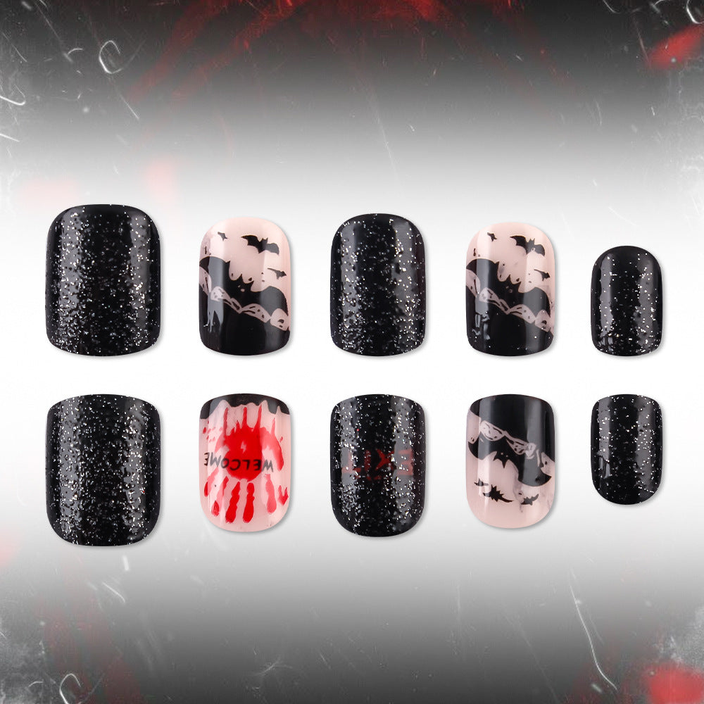 Halloween-Themed Press-On Nail Art Bowlift 1787542716