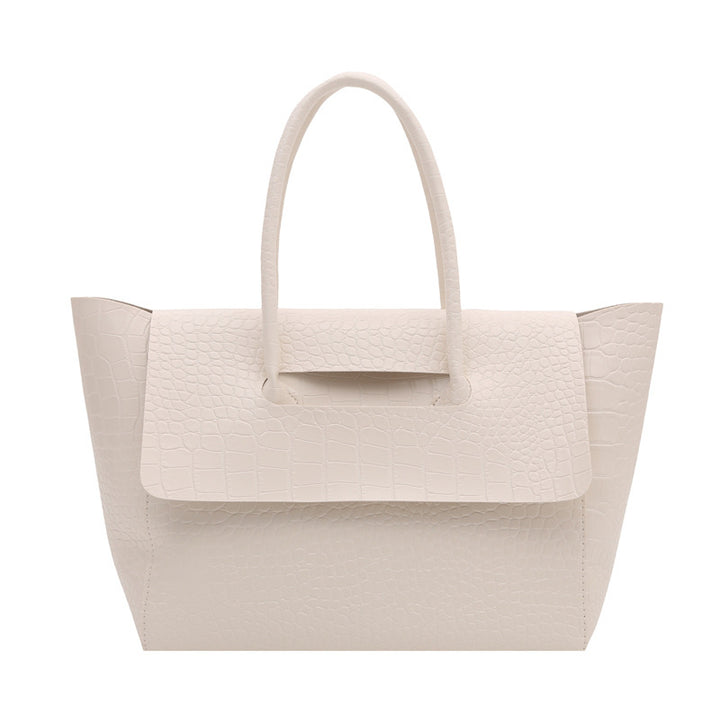 WoCrocodile Textured Structured Handbag Bowlift