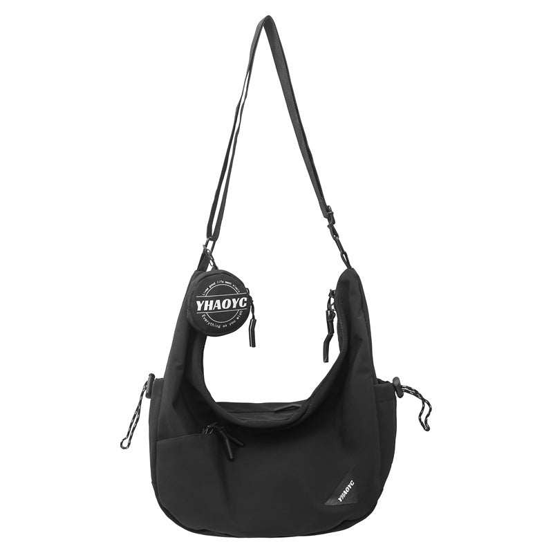 Stylish Shoulder Bag With Multiple Zip Compartments Bowlift