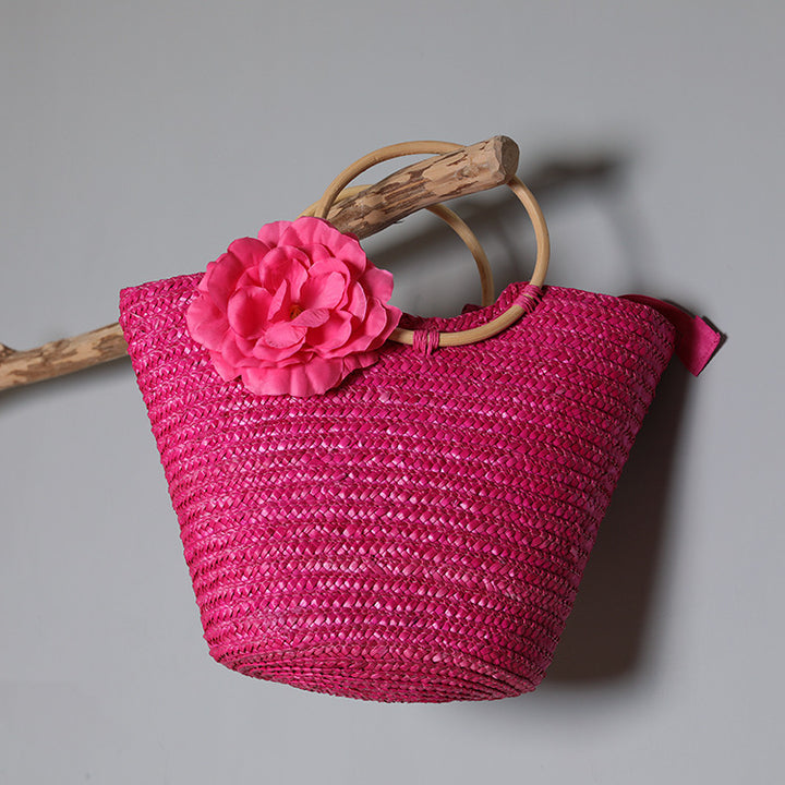 Handbag with Floral Accents Bowlift
