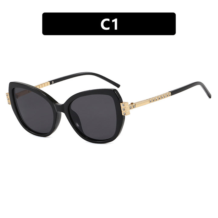 Women oversized sunglasses with protective UV filter and elegant accents Bowlift
