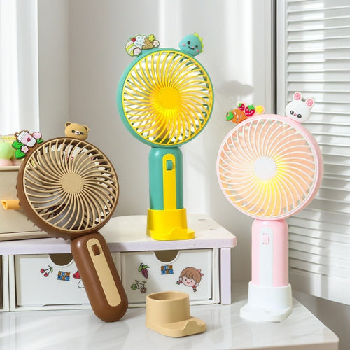 Women Portable Handheld Fan with Playful Animal Design Bowlift