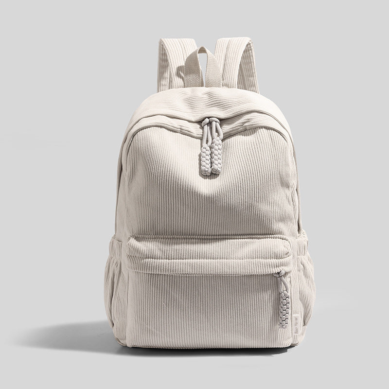 Compact Textured School Backpack Bowlift
